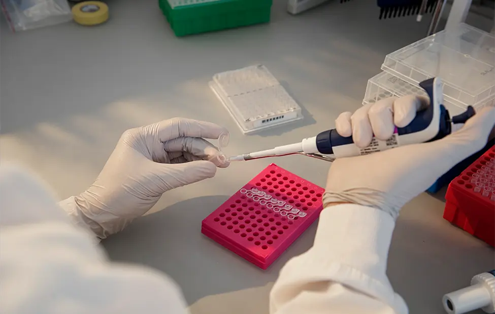 laboratory-technician-preparing-sample-with-pipette